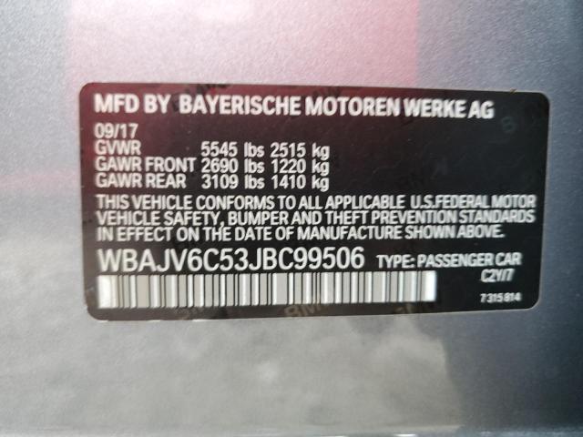 2018 BMW 640 XIGT WBAJV6C53JBC99506