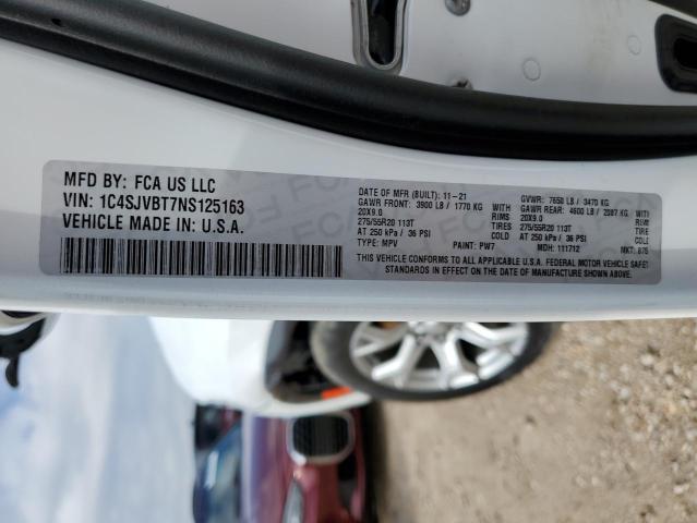 2022 JEEP WAGONEER S 1C4SJVBT7NS125163