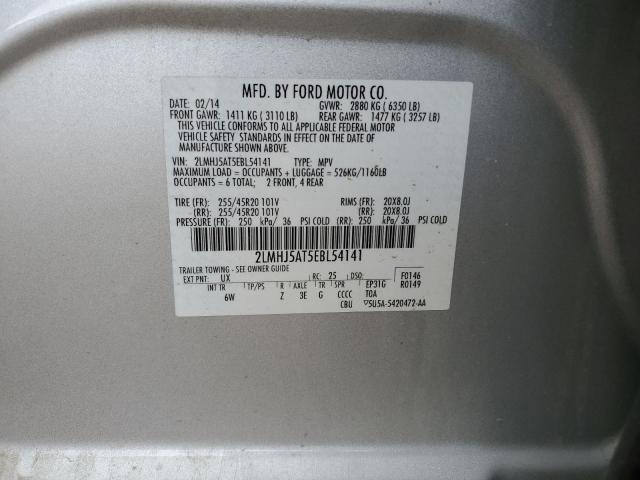 2LMHJ5AT5EBL54141 Lincoln MKT