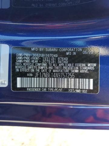 2022 TOYOTA GR 86 PREM JF1ZNBE14N9757255
