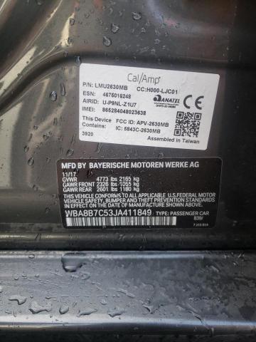 2018 BMW 340 XI WBA8B7C53JA411849