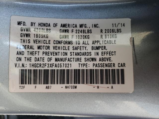 2015 HONDA ACCORD LX - 1HGCR2F3XFA057021