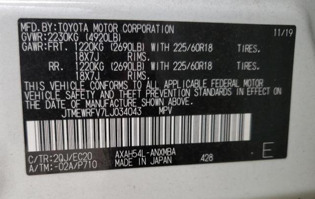 2020 TOYOTA RAV4 XSE - JTMEWRFV7LJ034043