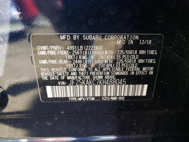 JF2SKAKC7KH488045 Subaru Forester Sport