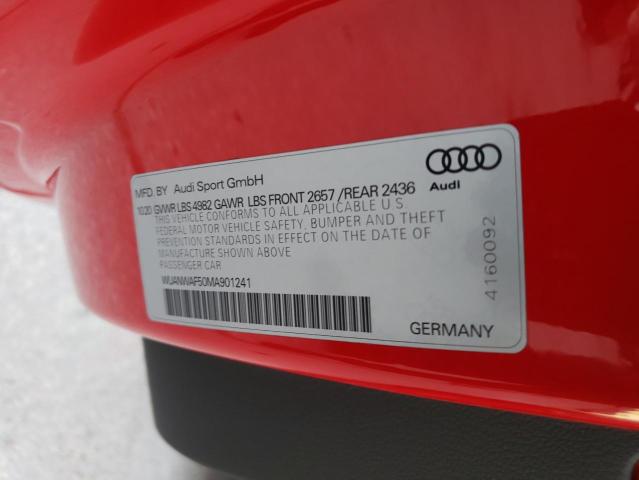 2021 AUDI RS5 WUANWAF50MA901241