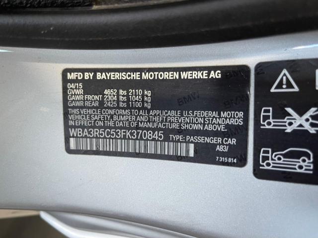 2015 BMW 435 XI WBA3R5C53FK370845