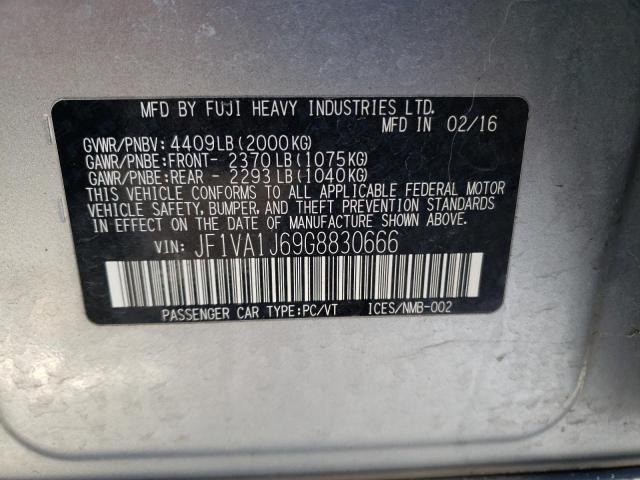 JF1VA1J69G8830666 Subaru Wrx Limited