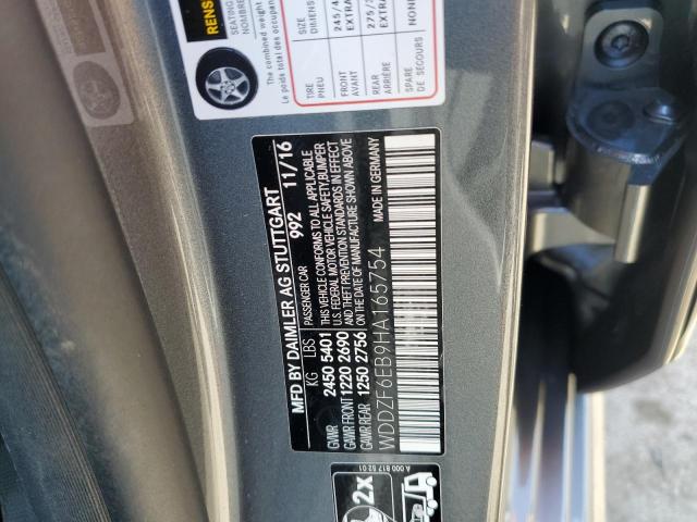 2017 MERCEDES-BENZ E 43 4MATI WDDZF6EB9HA165754