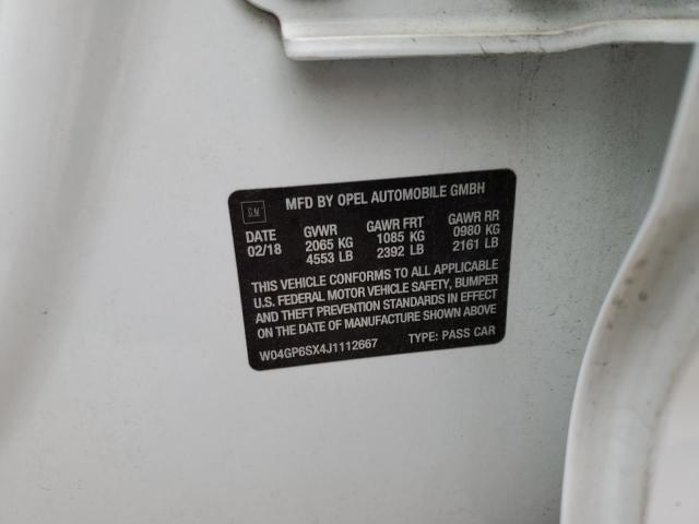 2018 BUICK REGAL ESSE W04GP6SX4J1112667