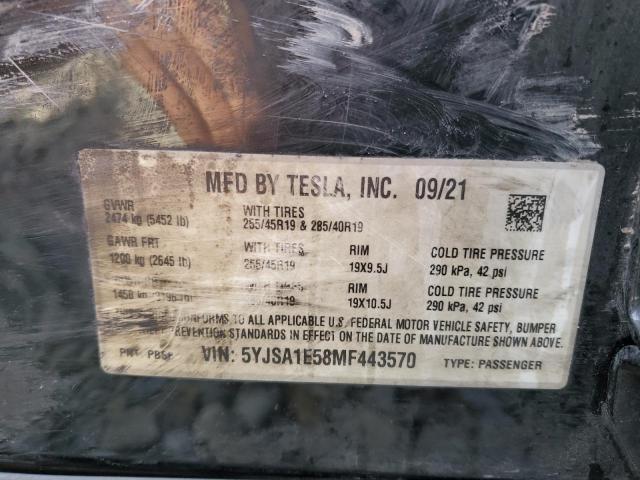 5YJSA1E58MF443570 Tesla MODEL S