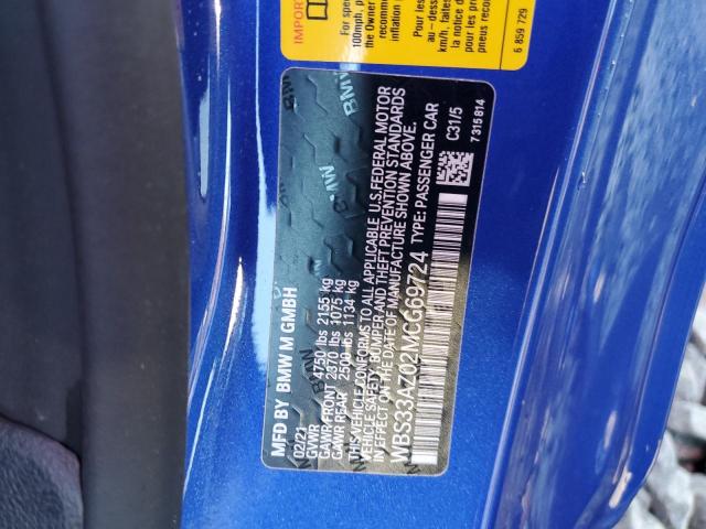 2021 BMW M4 COMPETI - WBS33AZ02MCG69724
