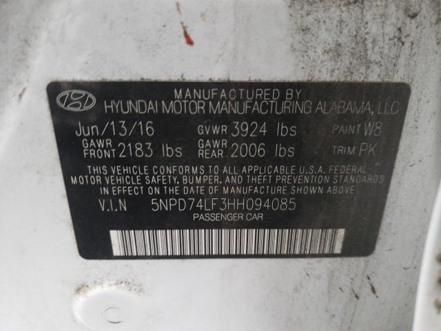 2017 HYUNDAI ELANTRA SE - 5NPD74LF3HH094085