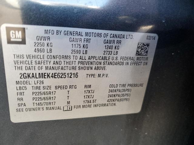 2GKALMEK4E6251216 GMC Terrain Sle