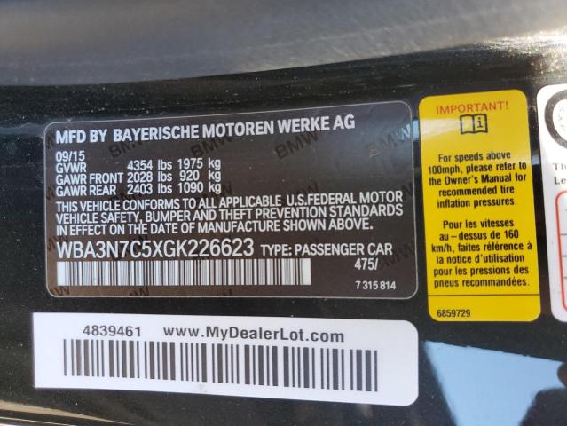 2016 BMW 428I WBA3N7C5XGK226623