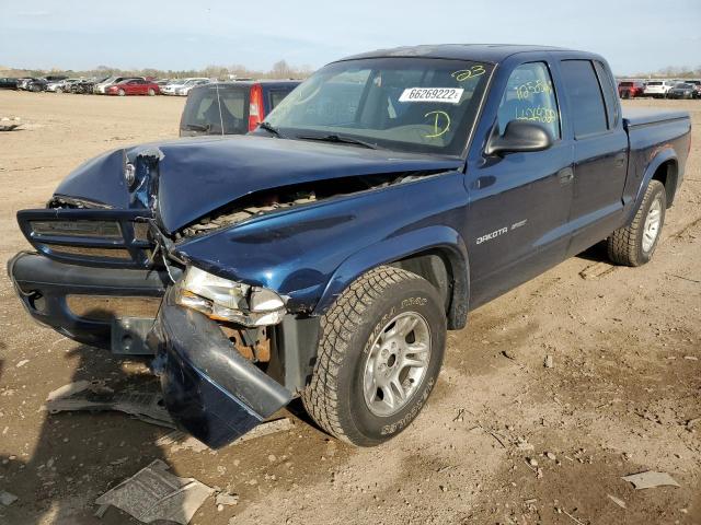 2002 DODGE DAKOTA QUAD SPORT VIN: 1B7HL38X62S694231