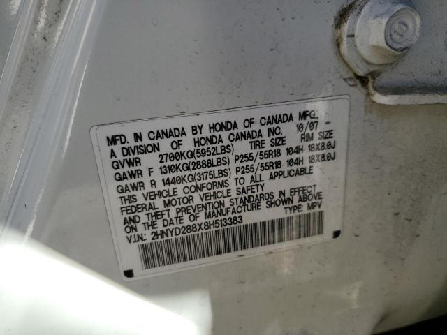 2HNYD288X8H513383 Acura MDX SPORT