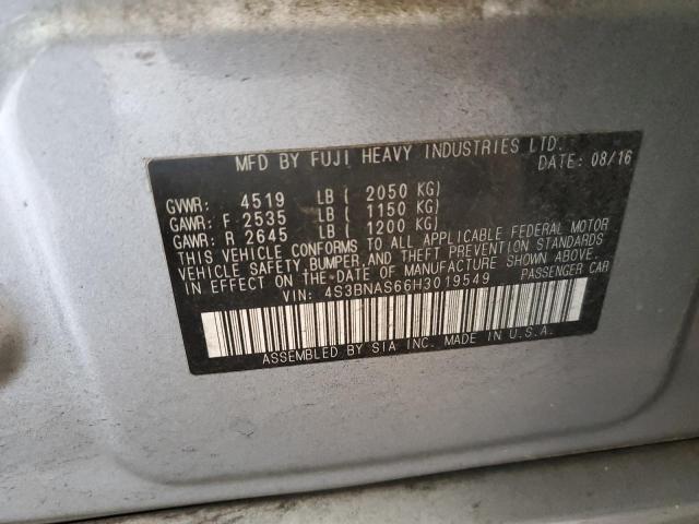 2017 SUBARU LEGACY SPO 4S3BNAS66H3019549