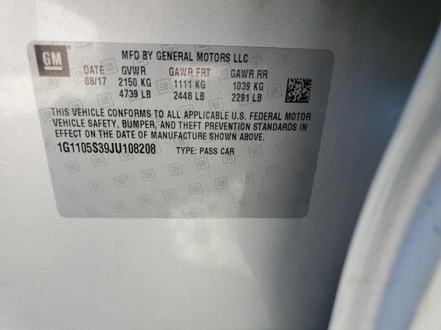 2018 CHEVROLET IMPALA LT - 1G1105S39JU108208