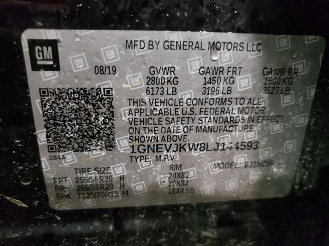2020 CHEVROLET TRAVERSE R 1GNEVJKW8LJ144593