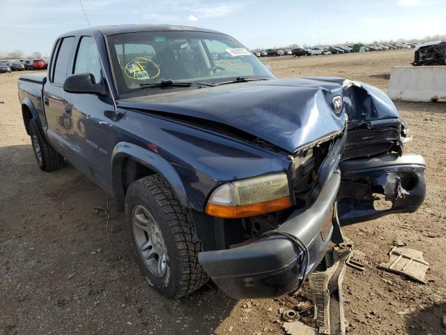 2002 DODGE DAKOTA QUAD SPORT VIN: 1B7HL38X62S694231