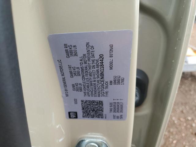 2022 GMC CANYON ELE 1GTG5CEN8N1184420