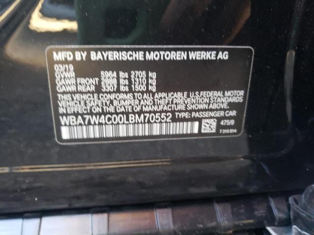 2020 BMW 745XE WBA7W4C00LBM70552