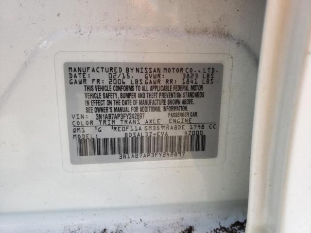 3N1AB7AP3FY242897 Nissan SENTRA S