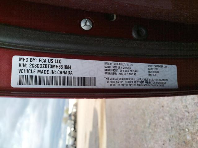 2021 DODGE CHALLENGER - 2C3CDZBT3MH631084