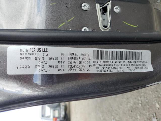 1C4PJMBX0LD590453 Jeep Cherokee Trailhawk