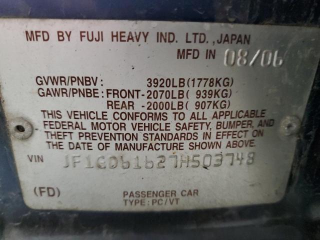 JF1GD61627H503748 Subaru Impreza 2.5i