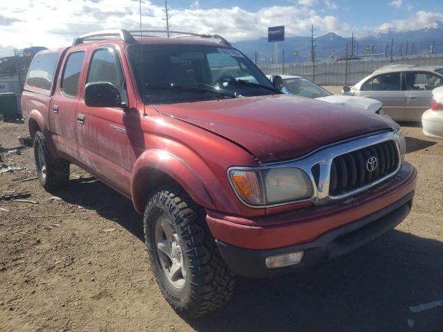 Salvage cars for sale from Copart Colorado Springs, CO: 2002 Toyota Tacoma DOU