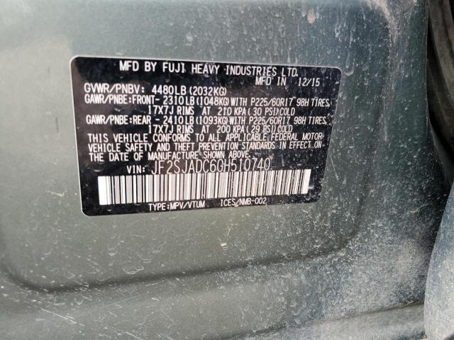 JF2SJADC6GH510740 Subaru Forester 2.5i Premium