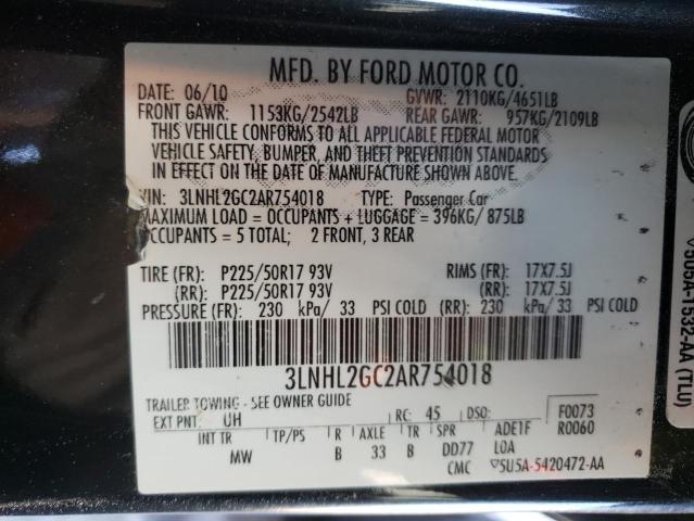 3LNHL2GC2AR754018 Lincoln MKZ