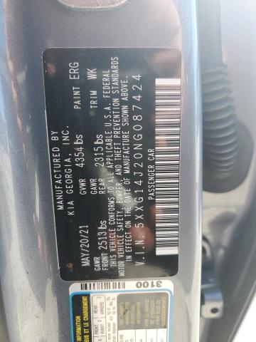 2022 KIA K5 LXS - 5XXG14J20NG087424
