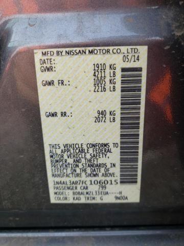 1N4AL3AP7FC106015 Nissan ALTIMA 2.5