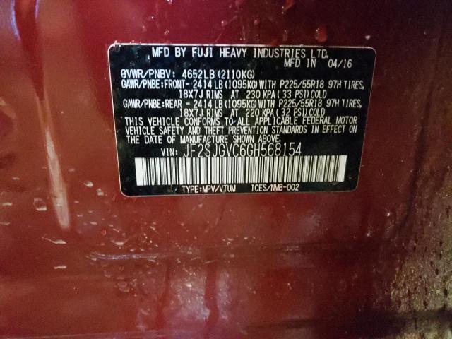 JF2SJGVC6GH568154 Subaru Forester 2.0xt Touring