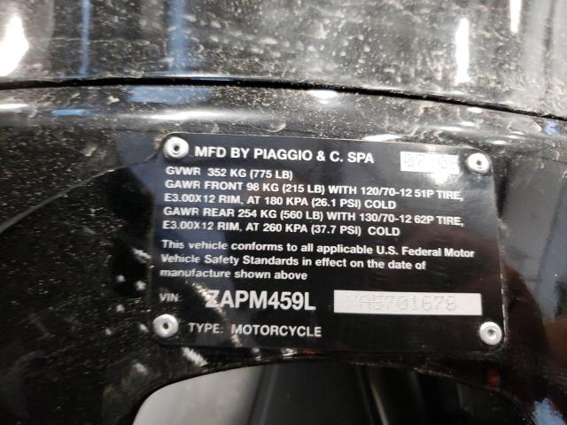 2010 VESPA GTS 300 SU ZAPM459LXA5701678
