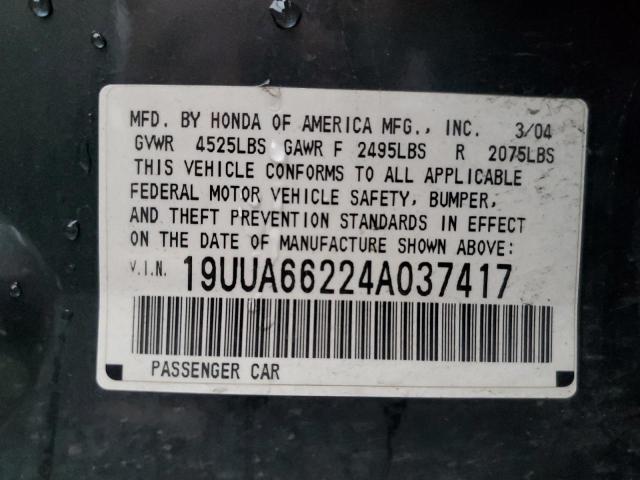 2004 ACURA TL 19UUA66224A037417