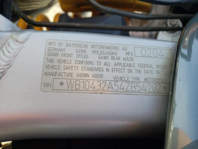 2004 BMW R1100 S WB10432A54ZB54202