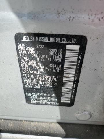 2022 NISSAN ARMADA S JN8AY2ACXN9161125