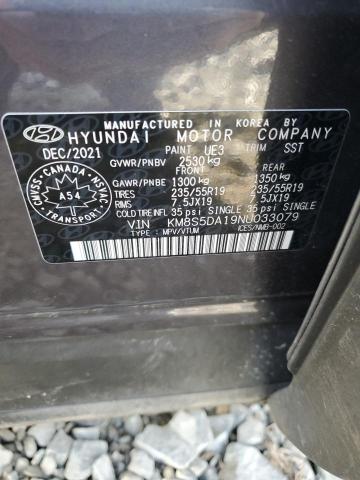 2022 HYUNDAI SANTA FE L - KM8S5DA19NU033079