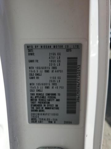 2015 NISSAN NV 3N6CM0KN6FK710593