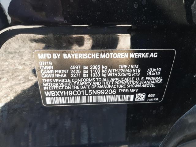 2020 BMW X2 SDRIVE2 WBXYH9C01L5N99206