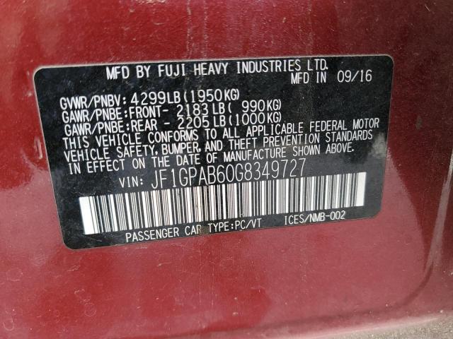 JF1GPAB60G8349727 Subaru Impreza Premium