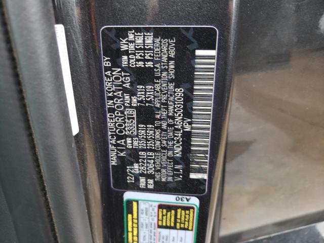 2022 KIA EV6 LIGHT KNDC34LA6N5031098