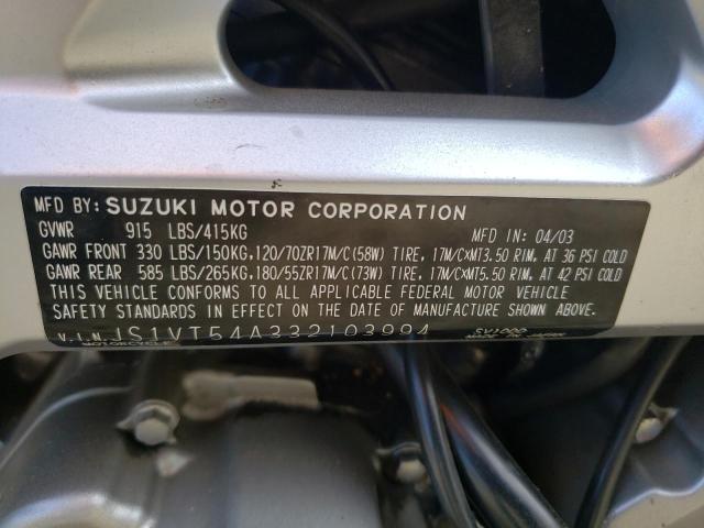 2003 SUZUKI SV1000SK3 JS1VT54A332103994