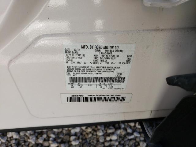 2017 LINCOLN MKX SELECT 2LMPJ6KR3HBL19879