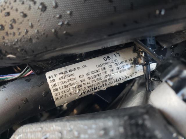 2017 YAMAHA FZ07 JYARM06E4HA013057