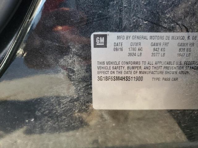 2017 CHEVROLET CRUZE PREM - 3G1BF6SM4HS511900