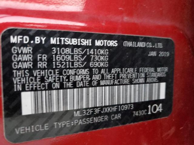 2019 MITSUBISHI MIRAGE G4 - ML32F3FJXKHF10973